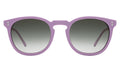 Front view of Eldridge Sunglasses in Matte Lavender/Olive Flat Gradient