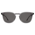Front view of Eldridge Sunglasses in Mercury/Grey Flat