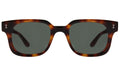 Front view of Ellison Sunglasses in Havana/Olive Flat