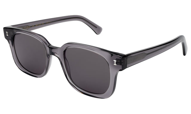 Ellison Sunglasses side view in Mercury / Grey Flat