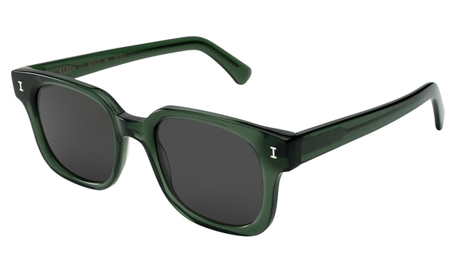 Ellison Sunglasses side view in Pine / Grey Flat