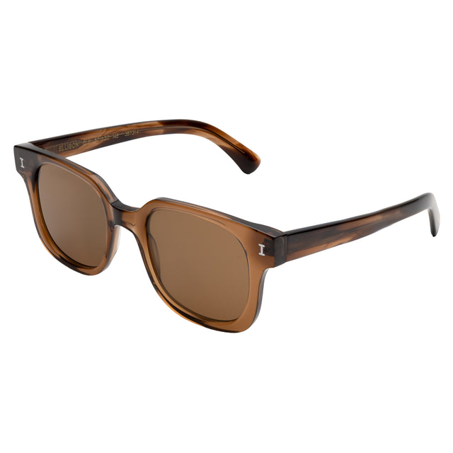 Ellison Sunglasses side view in Kohl / Brown Flat