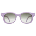 Front view of Ellison Sunglasses in Matte Lavender/Olive Flat Gradient
