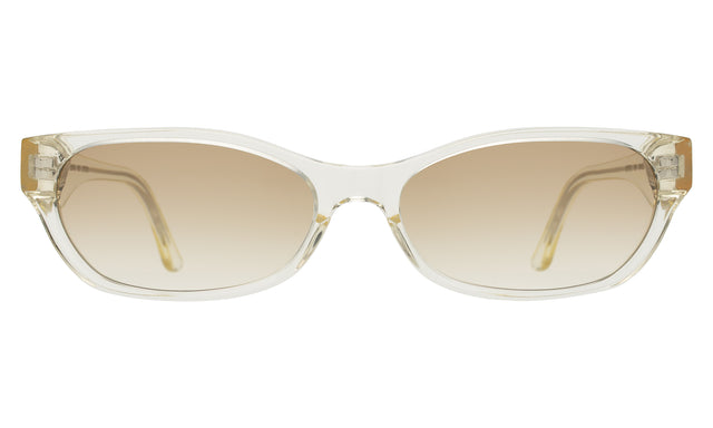 Encinitas Sunglasses front view in Champagne with Taupe Gradient