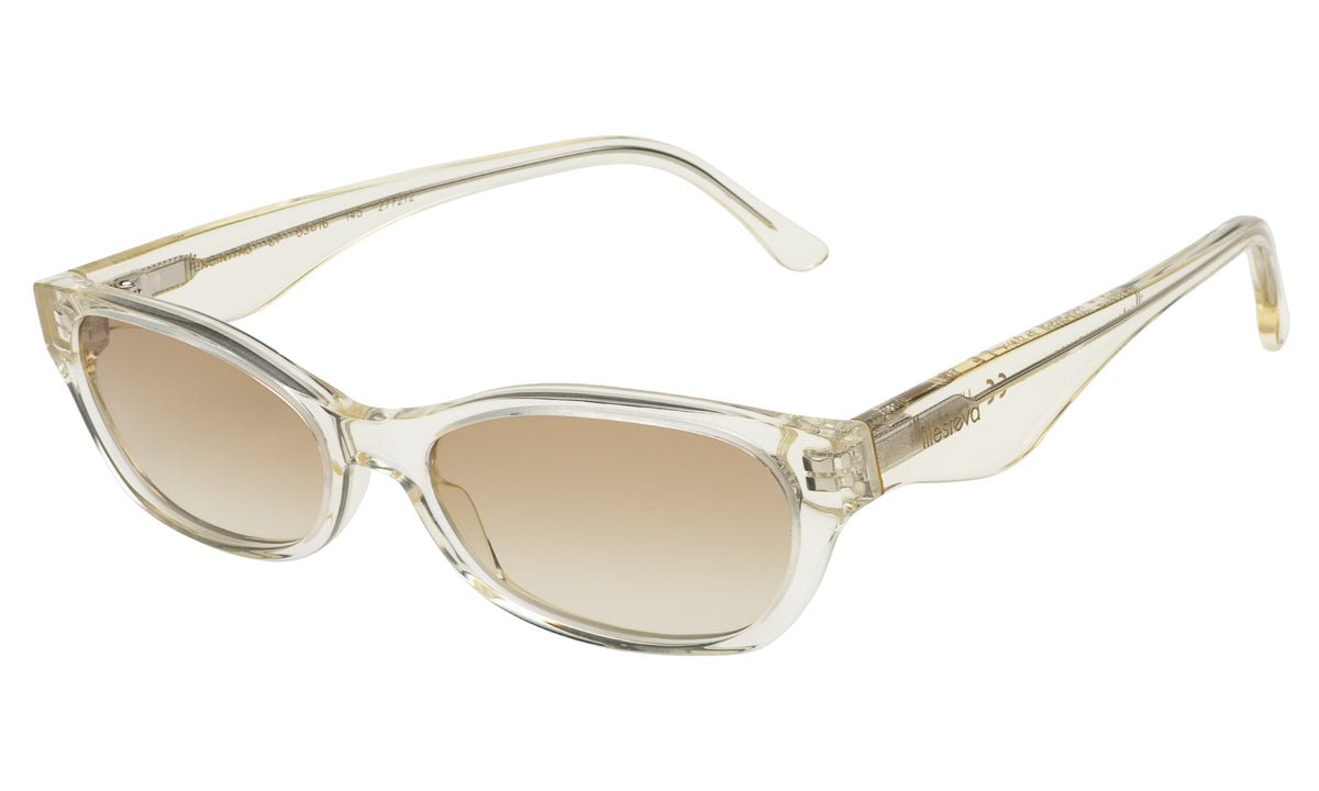 Encinitas Sunglasses in Champagne with Taupe Gradient lenses, side view