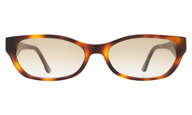 Encinitas Sunglasses front view in Havana with Taupe Gradient