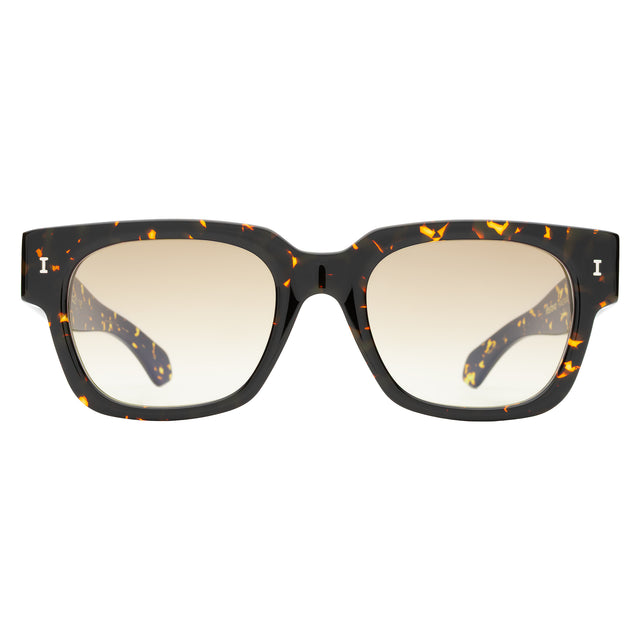 Francesco Sunglasses front view in Flame with Taupe Gradient