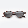 Front view of Frankfurt Sunglasses in Havana/Grey
