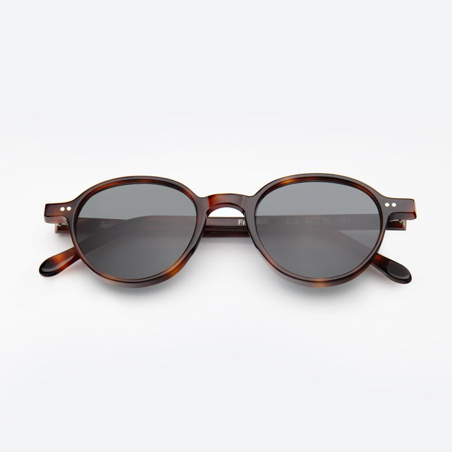 Frankfurt Sunglasses side view in Havana / Grey