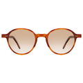 Front view of Frankfurt Sunglasses in Red Havana/Taupe Gradient