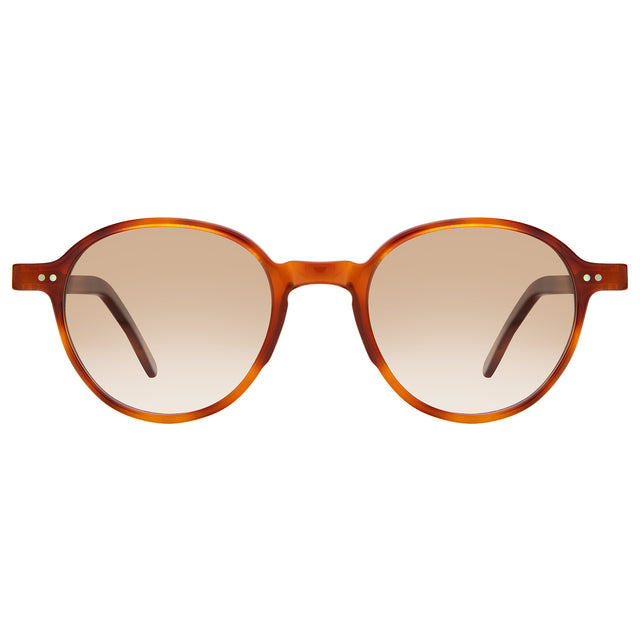 Frankfurt Sunglasses front view in Red Havana with Taupe Gradient
