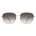 Front view of Frankie Sunglasses in Gold/Grey Flat Gradient