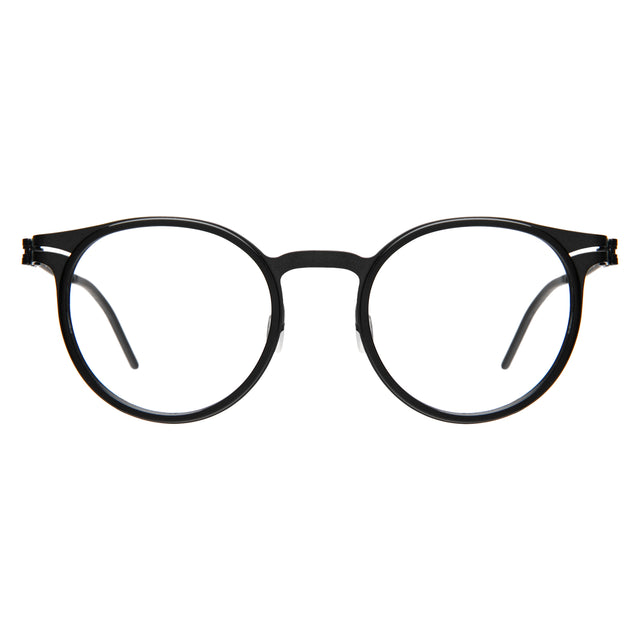 Great Jones Titanium Optical front view in Black/Matte Black with Optical
