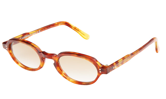 Hamburg Sunglasses side view in Gold Amber / Taupe Flat Gradient