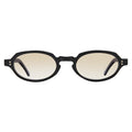 Front view of Hamburg Sunglasses in Black/Taupe Flat Gradient
