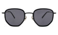 Front view of Hunter Ace Sunglasses in Matte Black/Grey