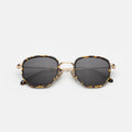 Front view of Hunter Ace Sunglasses in Flame/Gold/Grey
