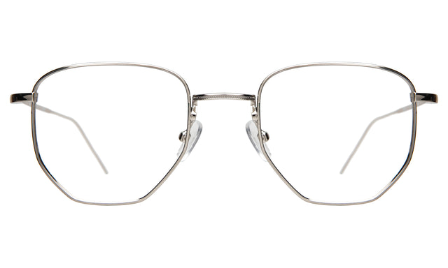 Hunter Optical front view in Silver Optical