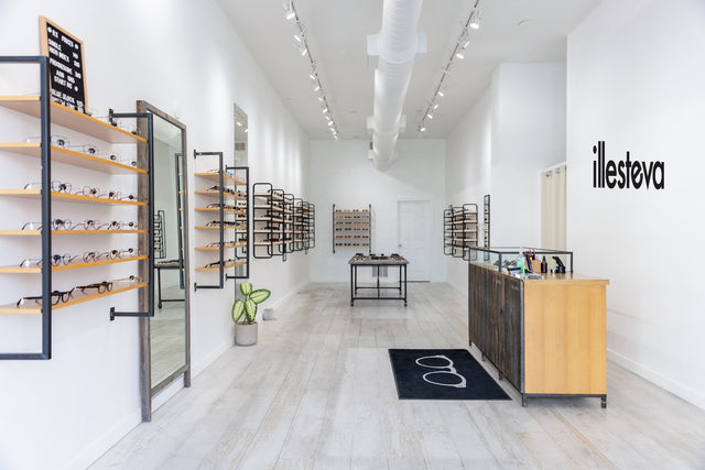 Wynwood store interior featuring the sunglasses on the shelves