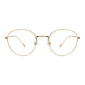 Front view of Jefferson Optical in Gold/Optical