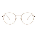 Front view of Jefferson Optical in Rose Gold/Optical