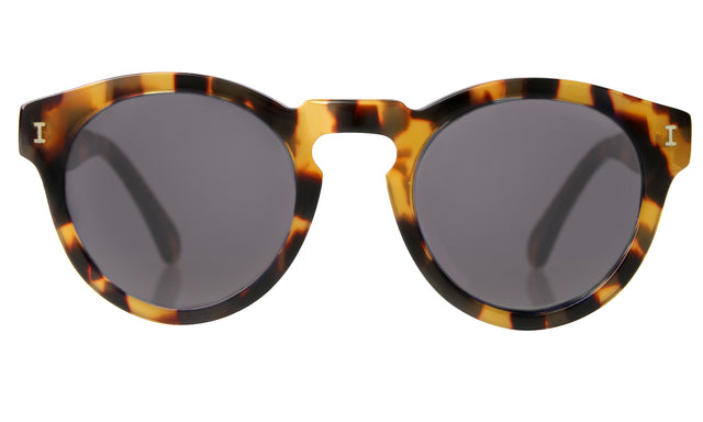 Leonard (Classic Flex Hinge) Sunglasses in Honey Tortoise with Grey