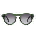 Front view of Leonard Sunglasses in Pine/Grey Gradient