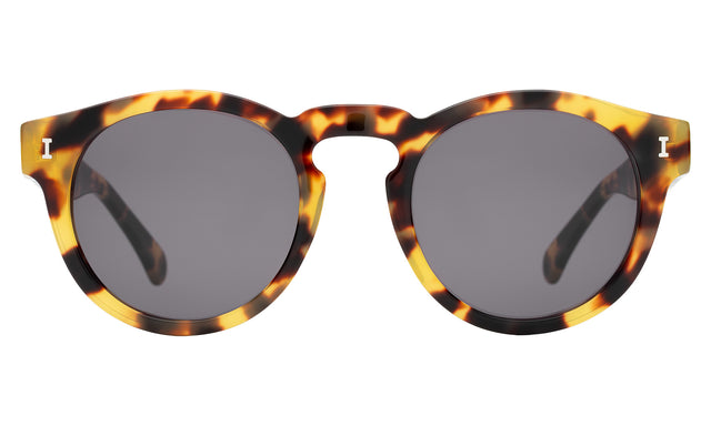 Leonard (15 Year Anniversary) Sunglasses front view in Tortoise with Grey