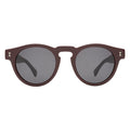Front view of Leonard Sunglasses in Bordeaux/Grey