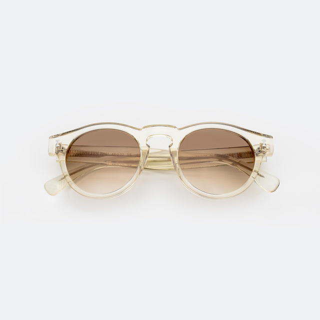 Leonard Sunglasses side view in Champagne / Taupe Gradient