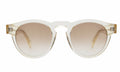 Front view of Leonard Sunglasses in Champagne/Taupe Gradient