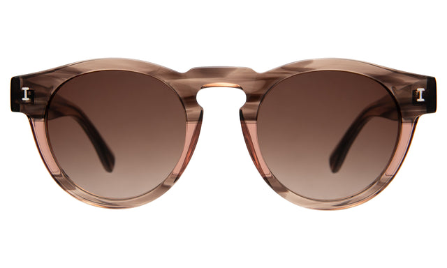 Leonard Sunglasses in Dusty Peach with Brown Gradient