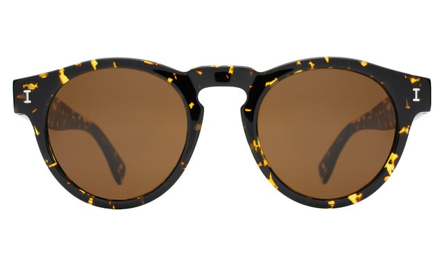 Leonard Sunglasses in Flame with Brown