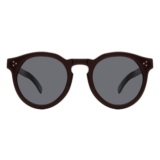 Leonard II E Sunglasses front view in Bordeaux with Grey