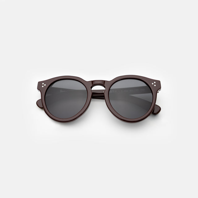 Leonard II E Sunglasses side view in Bordeaux / Grey