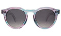 Front view of Leonard II E Sunglasses in Unicorn/Clear/Grey Gradient