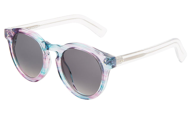 Leonard II E Sunglasses side view in Unicorn Clear / Grey Gradient