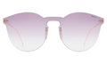 Front view of Leonard II Mask Sunglasses in Rose Gradient/Rose Gradient