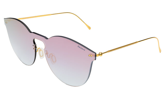  Leonard II Mask Sunglasses side view in Rose Gradient / Rose Gradient