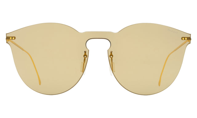  Leonard II Mask Sunglasses front view in Super Gold with Super Gold