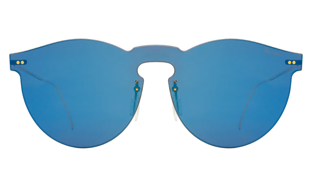 Leonard Mask Sunglasses front view in Cobalt with Cobalt