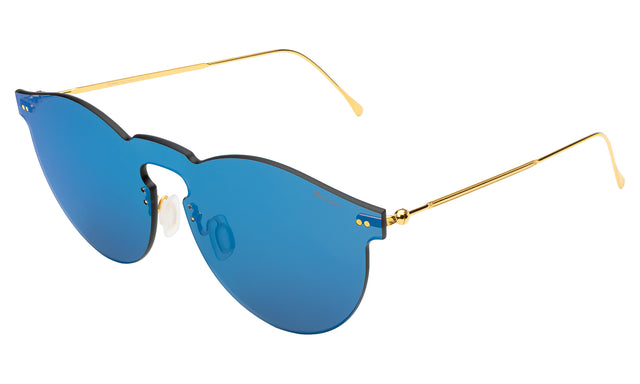 Leonard Mask Sunglasses side view in Cobalt / Cobalt