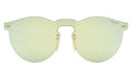 Front view of Leonard Mask Sunglasses in Pale Yellow/Pale Yellow