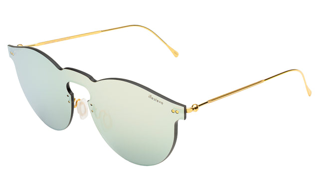  Leonard Mask Sunglasses side view in Pale Yellow / Pale Yellow