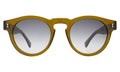 Front view of Leonard Sunglasses in Moss/Grey Gradient