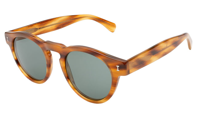 Leonard Sunglasses side view in Teak / Olive