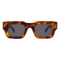 Front view of Lewis Sunglasses in Havana/Grey Flat