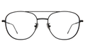 Front view of Limassol Optical in Matte Black/Optical