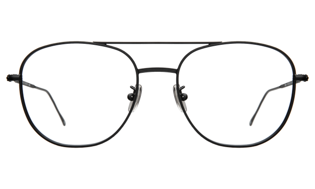 Limassol Optical front view in Matte Black Optical