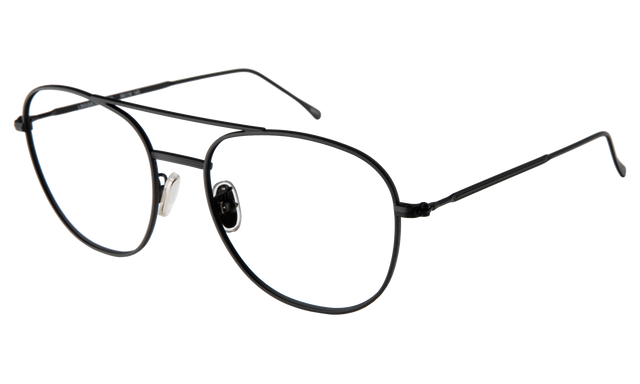 Limassol Optical side view in Matte Black Optical